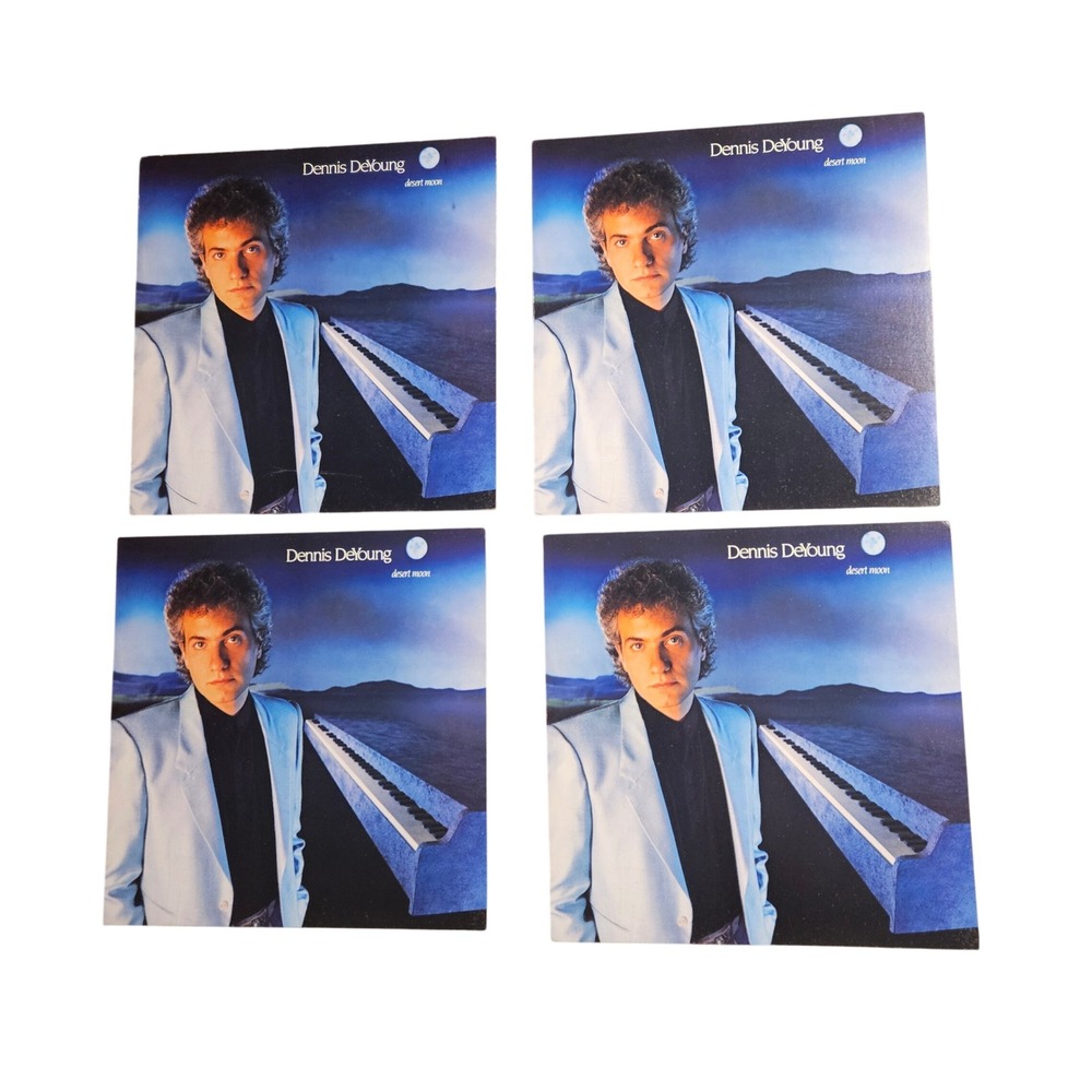 Dennis DeYoung Desert Moon Vintage 1984 Promo Flat Album Posters 12x12 Pop Rock